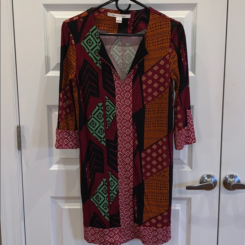 Tribal Print DVF Shirtdress